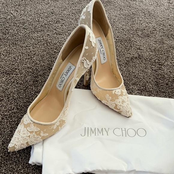 Jimmy Choo Shoes - Jimmy Choo Romy 100 - Ivory